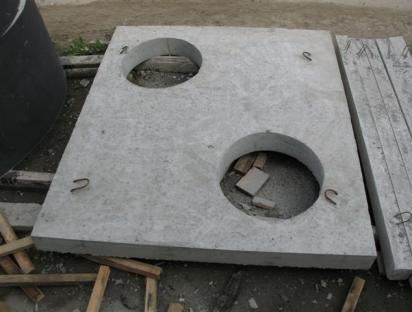 Плита с отверстиями